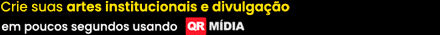 Crie suas artes institucionais e divulgação em poucos segundos usando QRMIDIA